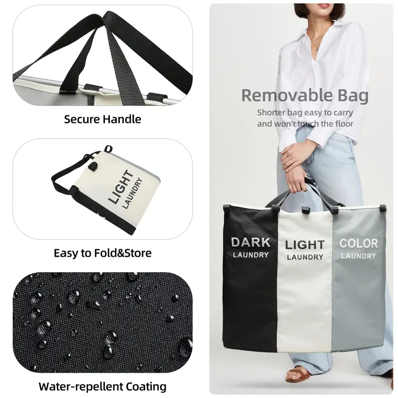 🧺 Hamper 3 en 1 - Adiós al Desorden