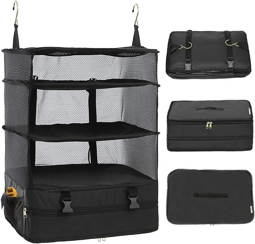Organizador Plegable 3 en 1: Empaca, Viaja y Cuelga 🚀🎒