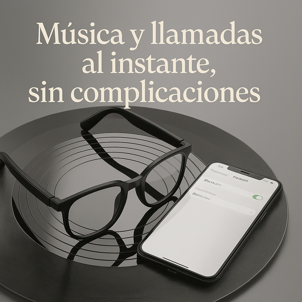Gafas inteligentes, Llamadas, Música bluetooth