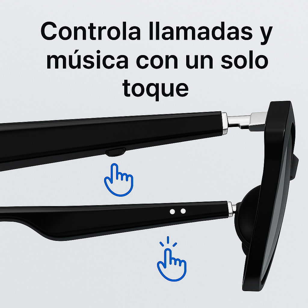 Gafas inteligentes, Llamadas, Música bluetooth