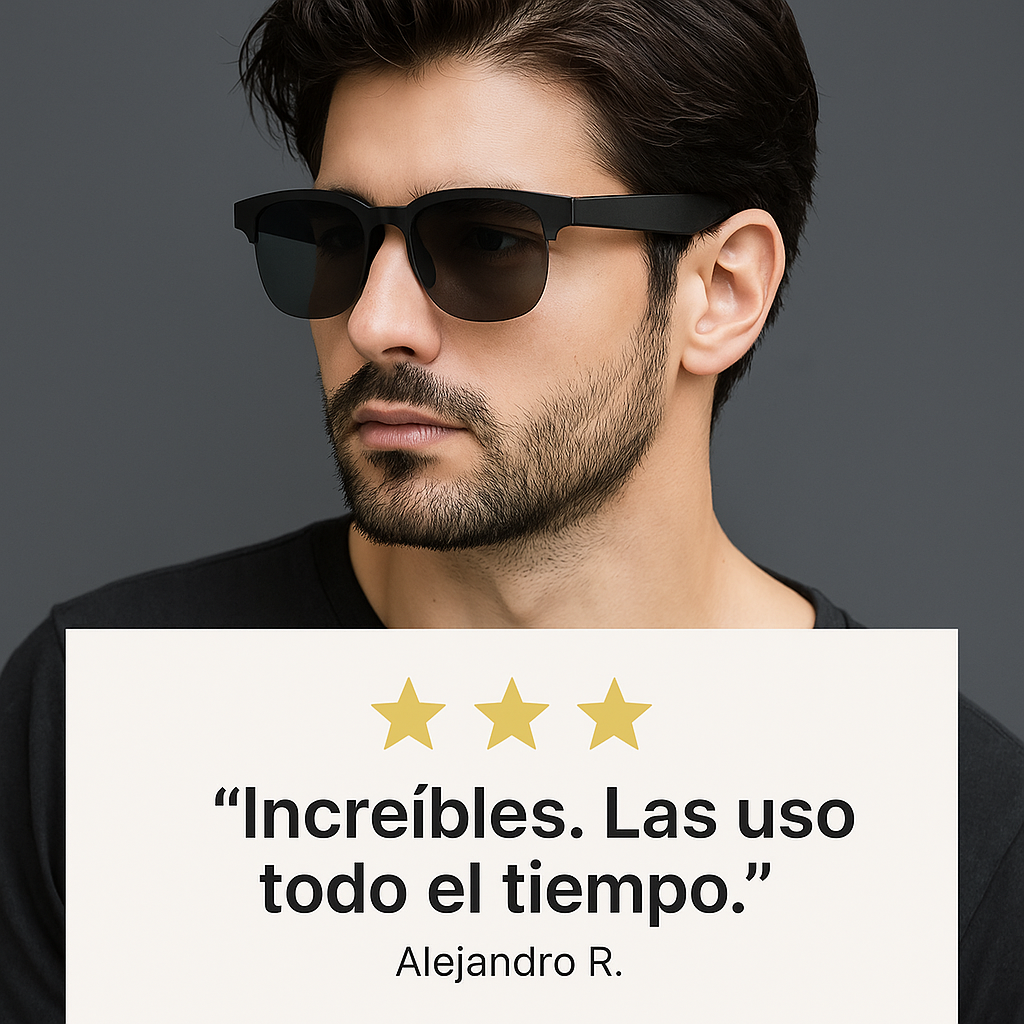 Gafas inteligentes, Llamadas, Música bluetooth