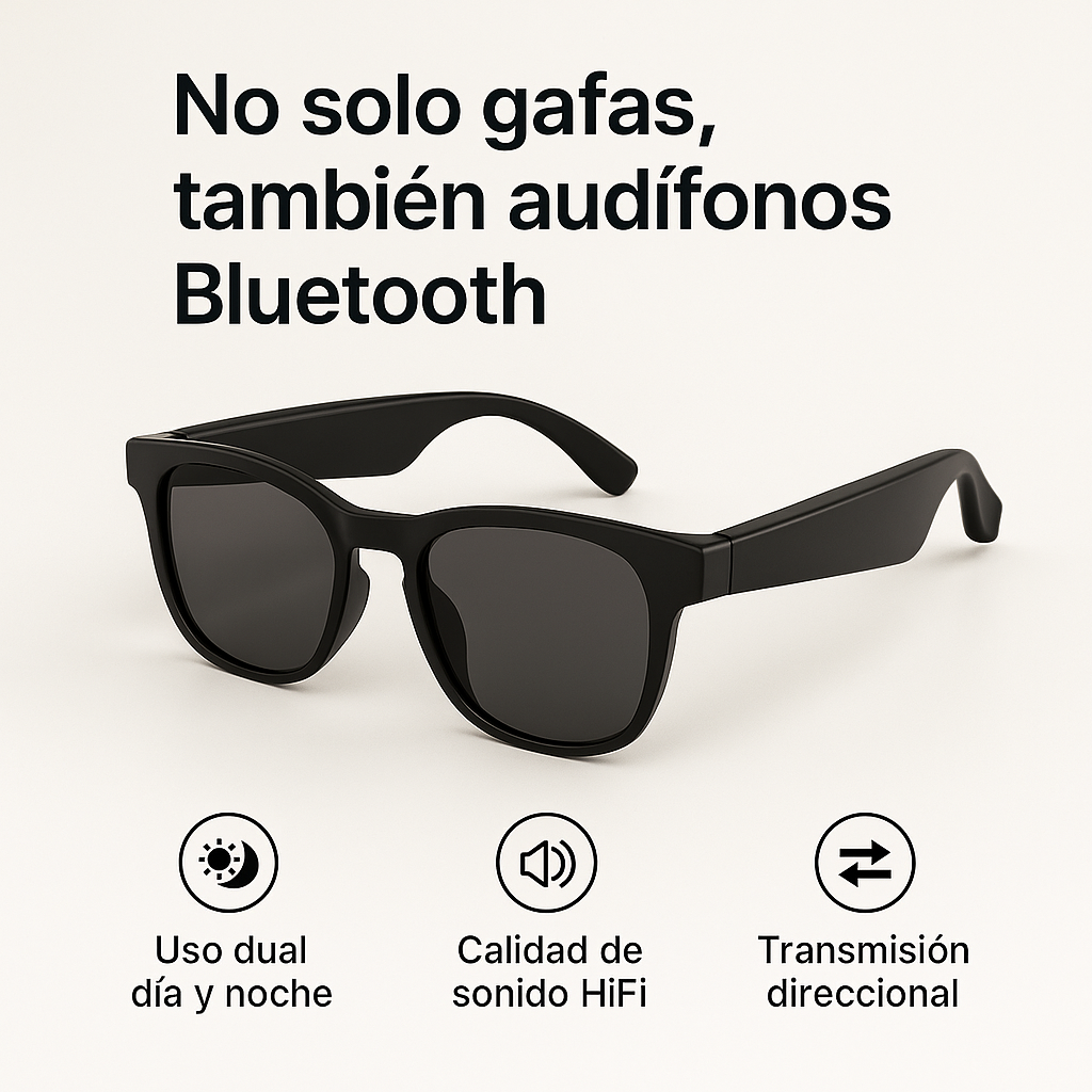 Gafas inteligentes, Llamadas, Música bluetooth