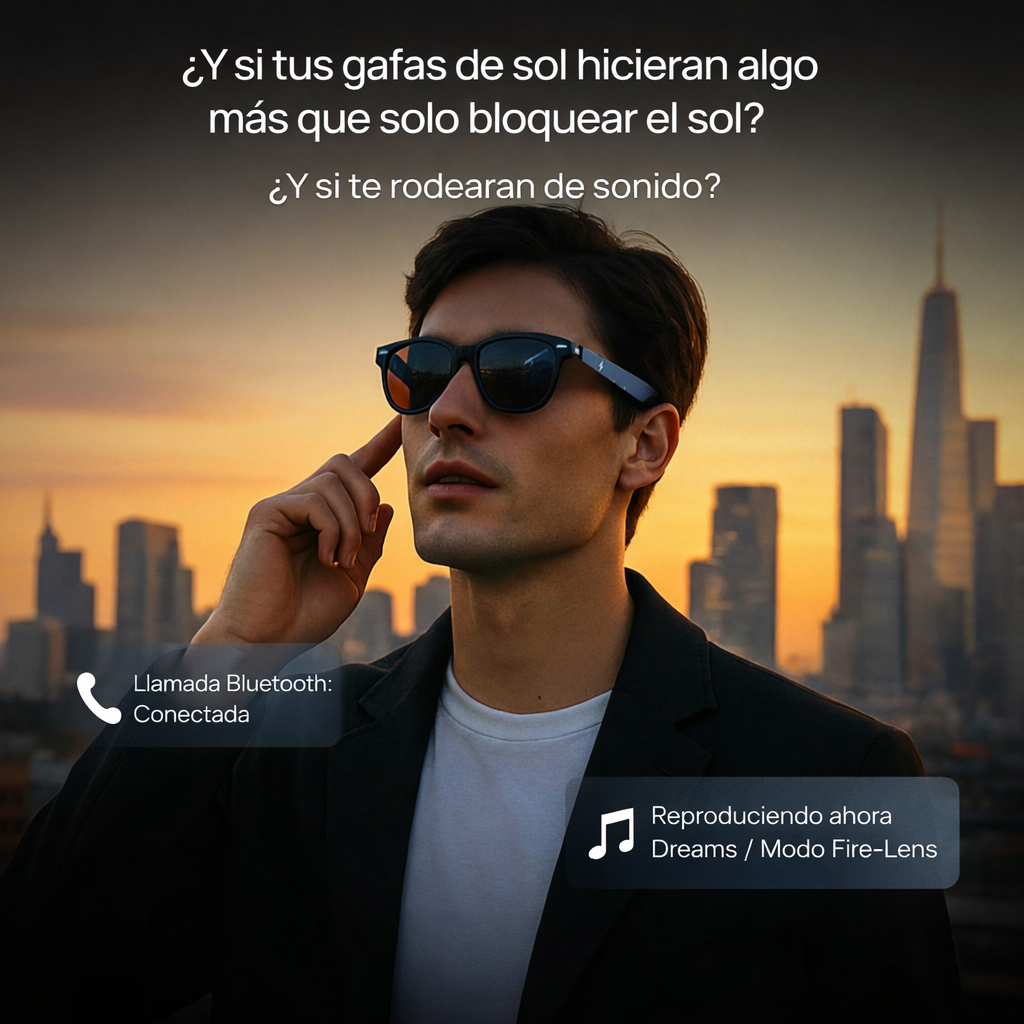 Gafas inteligentes, Llamadas, Música bluetooth