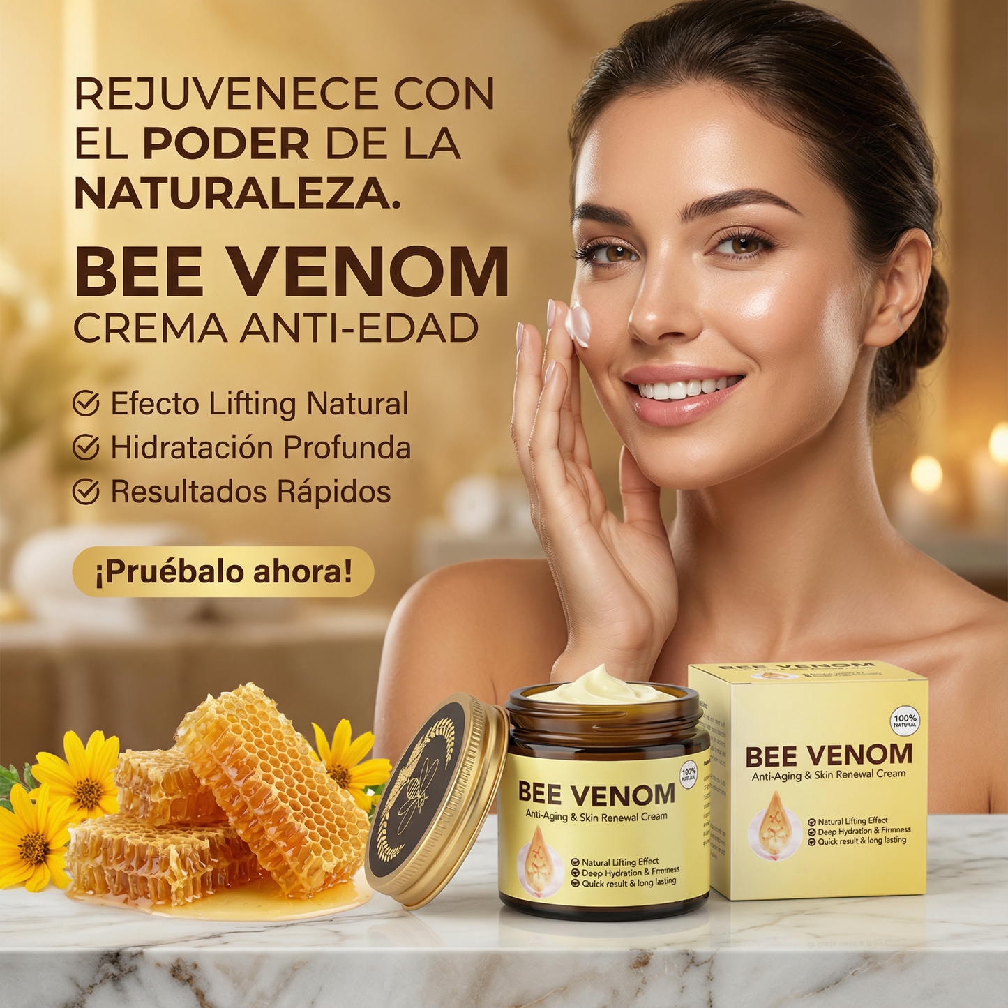 Crema Veneno de Abeja - Reafirma tu piel de forma natural