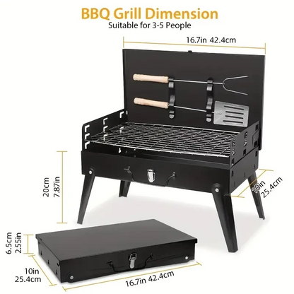 BBQ Portátil Todo Incluido - ¡Parrilladas Donde Quieras!