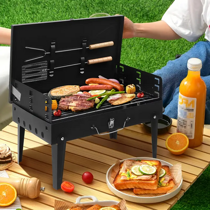 BBQ Portátil Todo Incluido - ¡Parrilladas Donde Quieras!