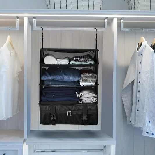 Organizador Plegable 3 en 1: Empaca, Viaja y Cuelga 🚀🎒