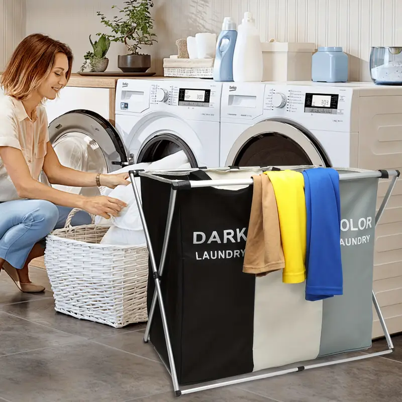 🧺 Hamper 3 en 1 - Adiós al Desorden